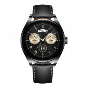 HUAWEI WATCH Buds 46mm Black Leather Strap