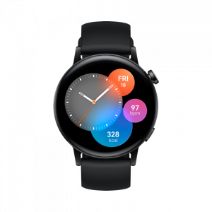 HUAWEI WATCH GT3 42mm Active Black Fluoroelastomer Smartwatch