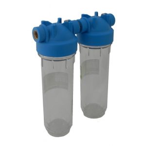 Batteria twin contenitore tazza porta filtro 10″