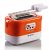 Ariete 159 Toastime – Tostapane con Pinze per 2 fette di pane – 9 Gradi di Doratura – 700 Watt – Bianco e Arancio