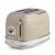 Ariete 155 Tostapane Vintage 2 fette di pane – con pinze – 6 livelli di tostatura – 810 Watt- Acciaio Inox – Linea Vintage – Beige