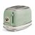 Ariete 155 Tostapane Vintage 2 fette di pane – con pinze – 6 livelli di tostatura – 810 Watt- Acciaio Inox – Linea Vintage – Verde